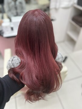 シーズン 大阪(SEASON) 【ヘアカラー】カシスレッド/レイヤーカット/大阪梅田駅