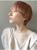 【PARK】ピンクベージュ×ブラントマッシュウルフ