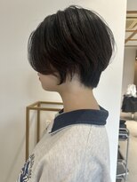 コト 福井大和田店(coto)&nbsp;福井大和田 丸みショート 前髪なしショート 襟足ギザギザ