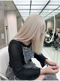 抜きっぱなしブロンドハイトーンインナーレイヤーカットウルフ