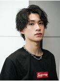 波巻きパーマショートウルフ