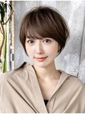 ショートヘア/分け目なし/イメチェン/30代40代50代60代/表参道