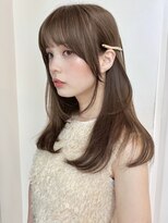 ローネス ギンザ(LONESS ginza)&nbsp;レイヤーカット/小顔カット/くすみベージュ/透明感カラー