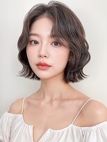 モッズヘア 越谷(mod's hair)&nbsp;暗髪抜け感ウェットヘア前髪パーマこなれボブp1越谷20代30代40代