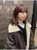 夏◎ブリーチなしパープル艶髪！大人レイヤーロング