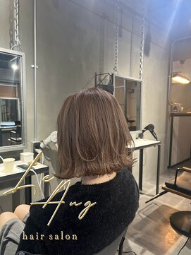 レアング(LeAng) ◎レイヤーボブ&ミルクティーベージュ◎