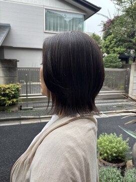 エヌヨンブンノイチ 茅ヶ崎(n1/4) 40代50代くびれボブミディアムボブ外はねボブ前髪なし