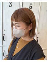 ルプラ チッタ(le-pla Citta) オン眉/ボブ/オレンジブラウン