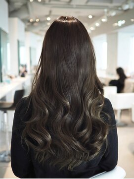 アース 天満橋店(HAIR & MAKE EARTH) 冬の髪質改善カラー暗髪◎20代30代艶感モテ小顔レイヤー