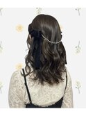 ミディアムのハーフツイン