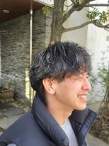 ユウヘアー 本山店(U Hair)&nbsp;ハイライト×波巻きパーマ/春トレンド