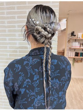 ニューヨークニューヨーク 三宮店(NYNY) カチモリヘアアレンジ/編み下ろしアレンジ