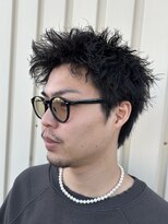 SYNE men's hair salon【サインメンズヘアーサロン】【9月10日NEWOPEN(予定)】&nbsp;スパイキーショート×ソフトツイスト