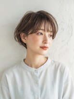 カバーヘア 上尾西口店(COVER HAIR) 秋カラーブリーチなしふんわり小顔ショートボブ/30代40代p上尾