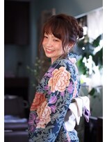 ヘアーサロン リノ(Hair Salon Lino)&nbsp;サイド編み込み愛され浴衣アレンジ