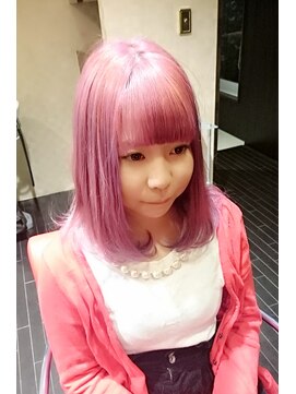 アース 郡山コスモス通り店(HAIR&MAKE EARTH) フラッシュピンク！！