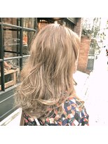 アナログ(ANALOGUE)&nbsp;【ANALOGUE】ロングヘアイルミナカラーミルクティーベージュ