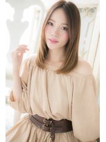 モッズ ヘア 福岡姪浜店(mod's hair) *mod's姪浜*…センターパートで小顔ナチュラルストレートb