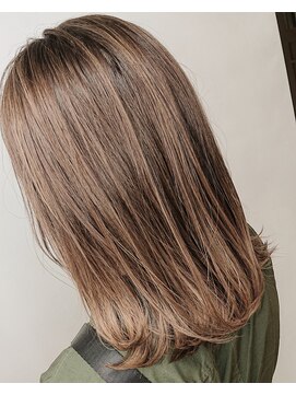 フィゼル 福島店(fizelle) ナチュラルハイライト　中村　9-9