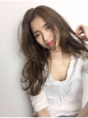 外国人風ブルージュハイライトグラデーションカラー