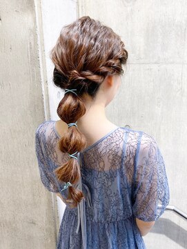 フレイム(FLAME) 【FLAME 天文館】結婚式、およばれヘアにオススメ♪紐アレンジ