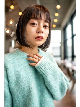 オースティン 錦糸町(AUSTIN) 大人かわいい前髪セシルカットココアブラウンフリンジウェーブ