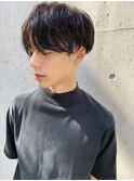【quon men's】刈り上げショート×黒髪パーマ　-天神 今泉 薬院