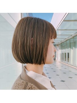 ラノバイヘアー(Lano by HAIR) 【宇野智祐】２０代３０代４０代小顔ミニボブハイライトベージュ
