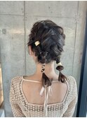ツインヘアアレンジ ヘアセット ヘアアレンジ