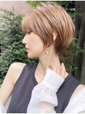 束感ヘア×チェリーブラウン【フェミニン/ダークアッシュ】