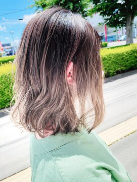 ヘアスタジオ ガロウ(hair stuido garou) ミディアム　＊バレイヤージュ＊