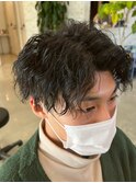 メンズ★ツイスパセンターパート