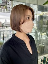 ワク(WAKU)&nbsp;miho style NO.53オリーブベージュデザインカラー　ウェットヘア