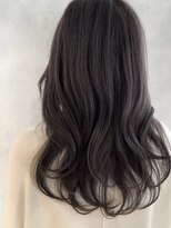 オリンテ バイ レシッド 表参道(orente by rcid)&nbsp;モテ髪セクシーミディ斜めバング×ダークアッシュグレーベージュ