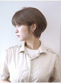 ひし形ショート/ショートボブ/耳かけショート/銀座