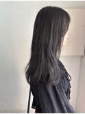 地毛風カラー ネイビーグレー 髪質改善 sk