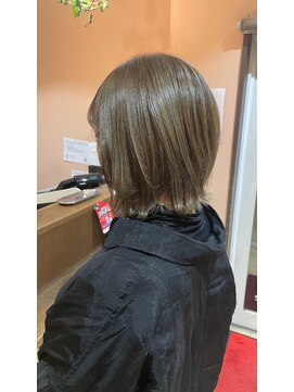 インパークス 草加店(INPARKS) 外ハネボブ×ベージュカラー