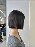 切りっぱなしボブ ミニボブカットレイヤーカット