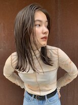 ウェットヘア簡単スタイリンググレージュカラー銀座