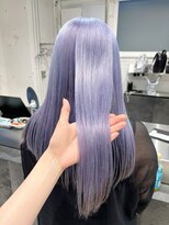 ダブ アオヤマ(DaB AOYAMA)&nbsp;ブルーシルバー　アイスブルー　ラベンダー　裾カラー