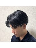 メンズ リバースパーマ 前下りセンターパート 【RANDY】