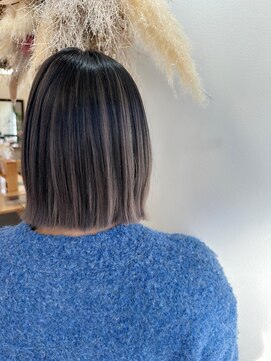 シルエット 美容室 【筋感たっぷり】グレージュアンブレラ