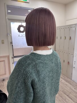 コルク バイ マグ 松本駅前(COLK by Mag) 20代30代ダブルカラーシアーピンクボブ