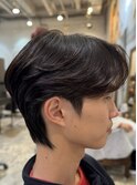 韓国センターパートウルフカットカルマパーマダウンパーマ学割