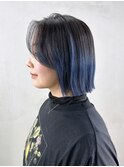 ミディアム外ハネボブ顔周りレイヤー美髪ボブ_ba545191
