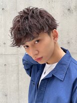 韓国マッシュウルフ緩めシャドウパーマルーズパーマ20代原宿