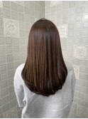 内巻きオレンジベージュ