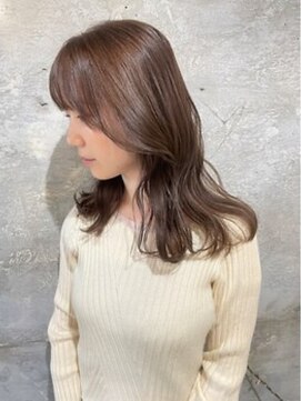 フー(fue’) セミロング/髪質改善/透明感/艶髪/マロンベージュ