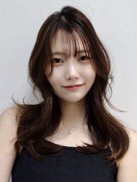 ワンズ リー 上大岡店(One's ly) くびれミディアム暗めカラーグランマッシュフェイスフレーミング