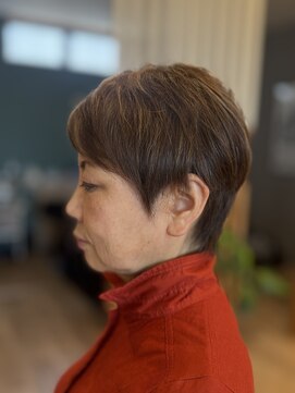 サスペンドヘアー(suspend hair) パーマショート&ハイライト